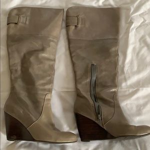 Nine West Grey Leather Boots